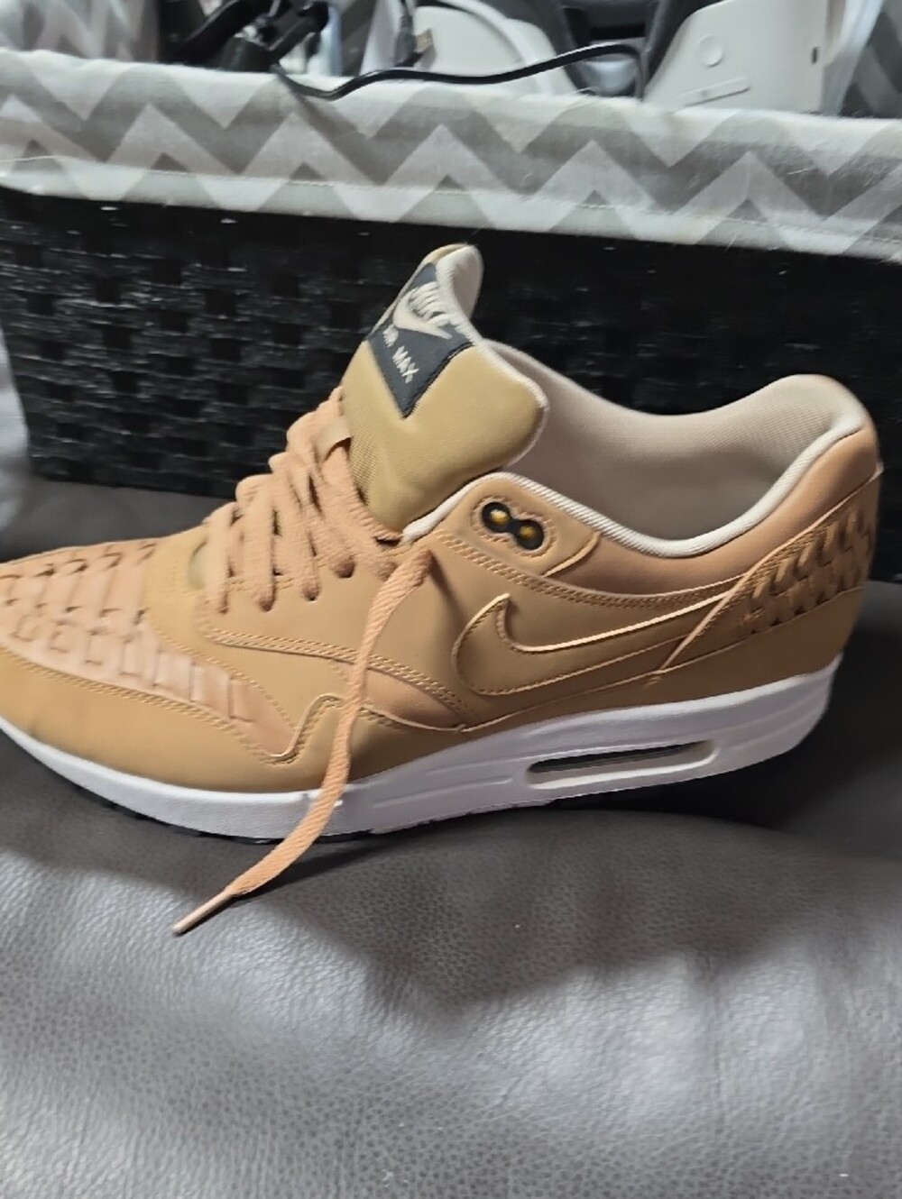 Nike Sneakers - Cream and Black Accents